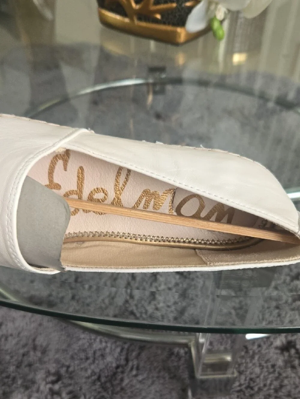 Classic White Espadrille Slip-On with Black Cap Toe